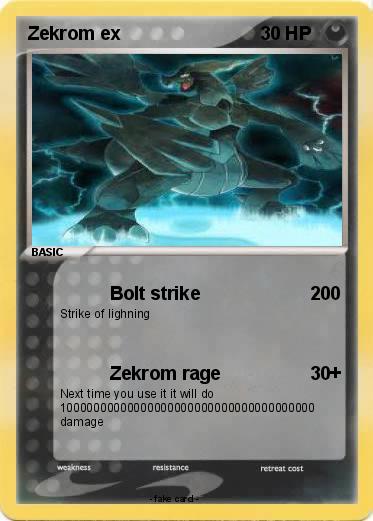Pokemon Zekrom ex
