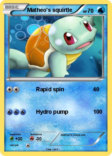 Pokemon Matheo's squirtle
