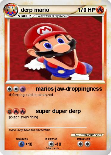 Pokemon derp mario