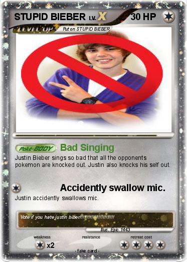 Pokemon STUPID BIEBER