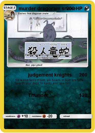 Pokemon murder dragoram snake