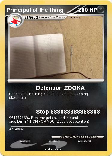 Pokemon Principal of the thing