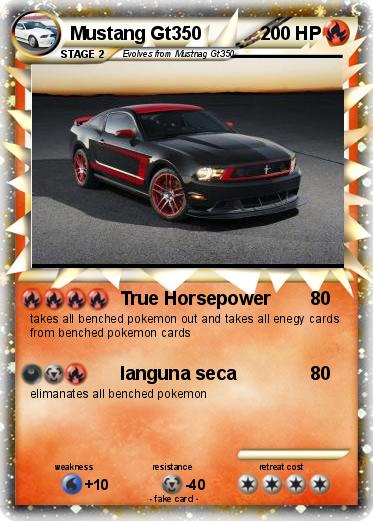 Pokemon Mustang Gt350