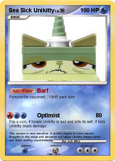 Pokemon Sea Sick Unikitty