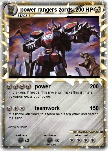 Pokemon power rangers zords
