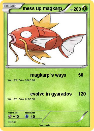Pokemon mess up magkarp