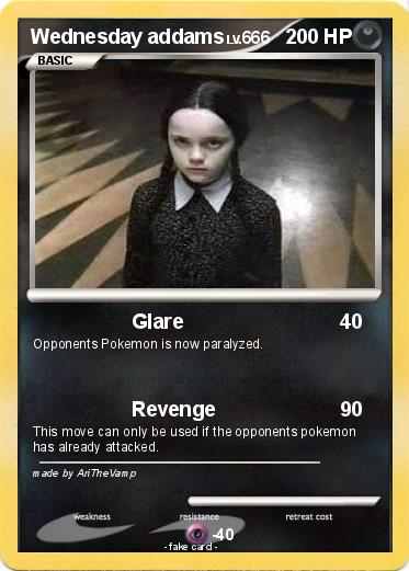 Pokemon Wednesday addams