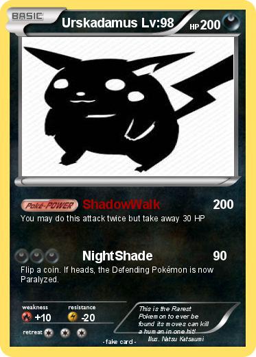 Pokemon Urskadamus Lv:98