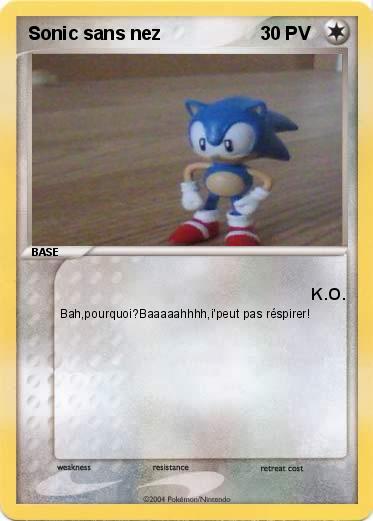Pokemon Sonic sans nez