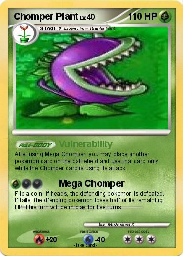 Pokemon Chomper Plant