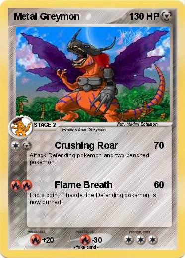 Pokemon Metal Greymon