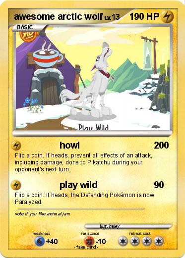Pokemon awesome arctic wolf