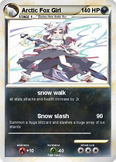 Pokemon Arctic Fox Girl