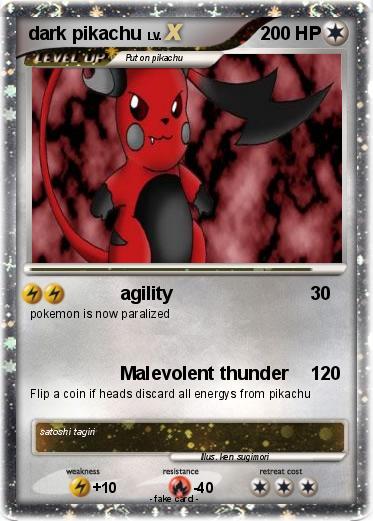 Pokemon dark pikachu