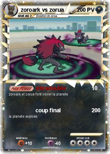 Pokemon zoroark vs zorua
