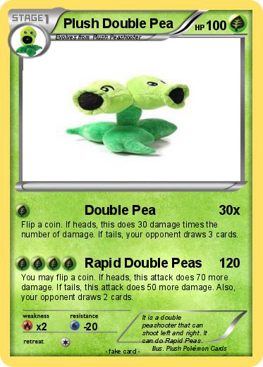 Pokemon Plush Double Pea