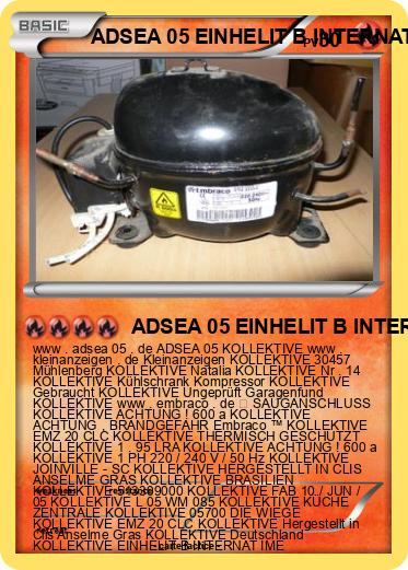 Pokemon ADSEA 05 EINHELIT B INTERNAT IME