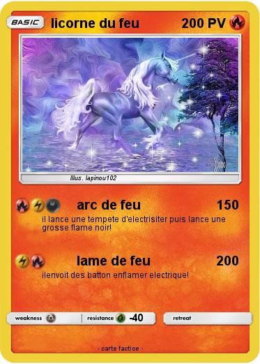 Pokemon licorne du feu