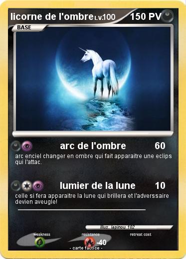 Pokemon licorne de l'ombre