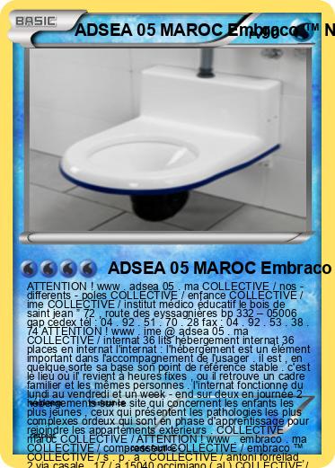 Pokemon ADSEA 05 MAROC Embraco ™ NB 3119 Z COLLECTIVE UNITÉ A INTERNAT MAROC IME MAROC