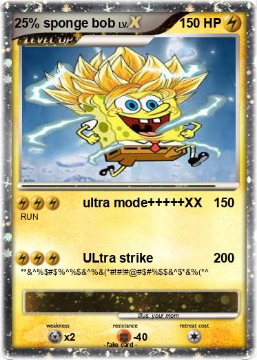 Pokemon 25% sponge bob