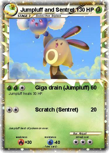 Pokemon Jumpluff and Sentret