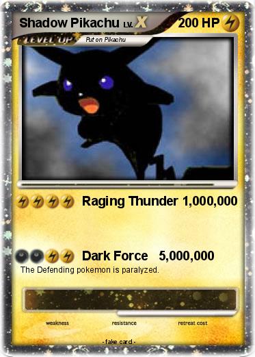 Pokemon Shadow Pikachu