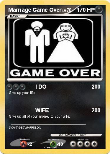 Pokemon Marriage Game Over