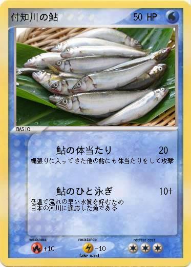 Pokemon 付知川の鮎