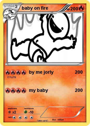 Pokemon baby on fire