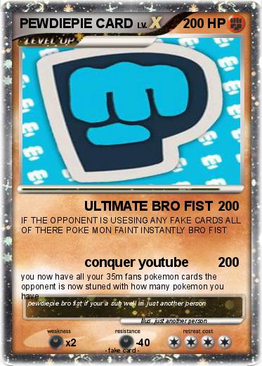 Pokemon PEWDIEPIE CARD