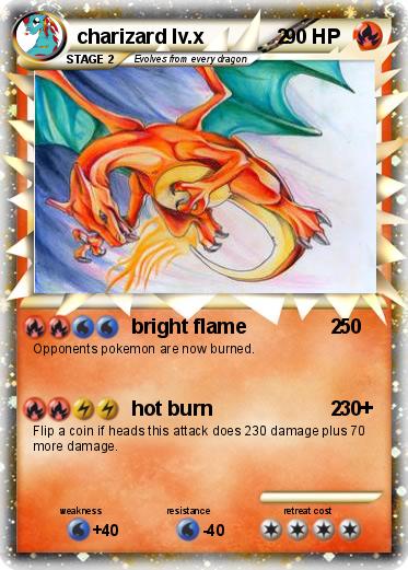 Pokemon charizard lv.x             2