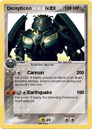 Pokemon Decepticon           lv.EX