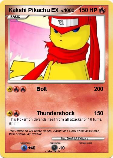 Pokemon Kakshi Pikachu EX