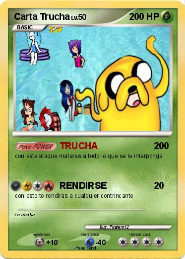 Pokemon Carta Trucha