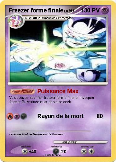 Pokemon Freezer forme finale