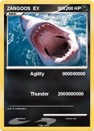 Pokemon ZANGOOS  EX              900,