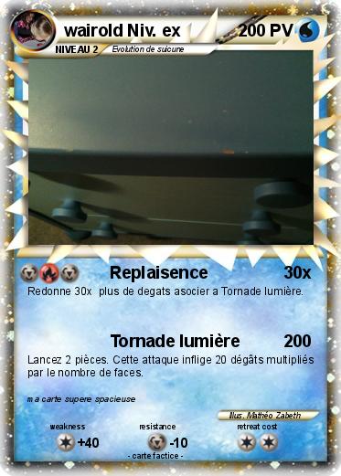 Pokemon wairold Niv. ex
