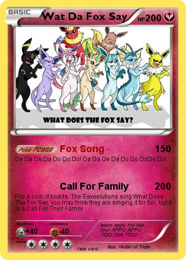 Pokemon Wat Da Fox Say