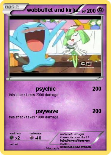 Pokemon wobbuffet and kirlia!