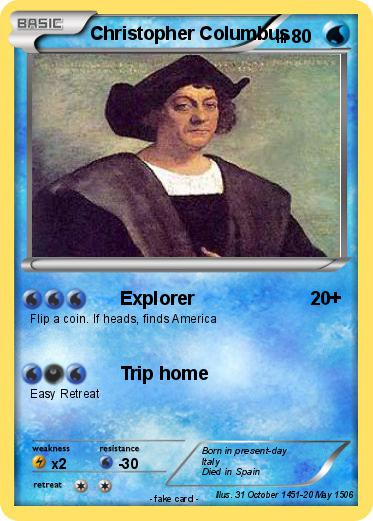 Pokémon Christopher Columbus 23 23 - Explorer - My Pokemon Card