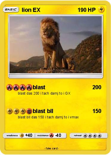 Pokemon lion EX