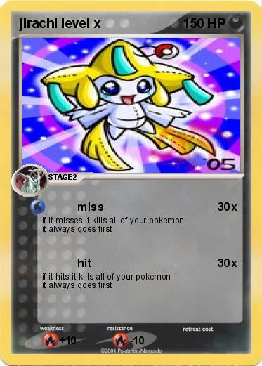 Pokemon jirachi level x