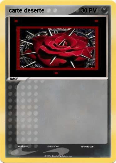 Pokemon carte deserte