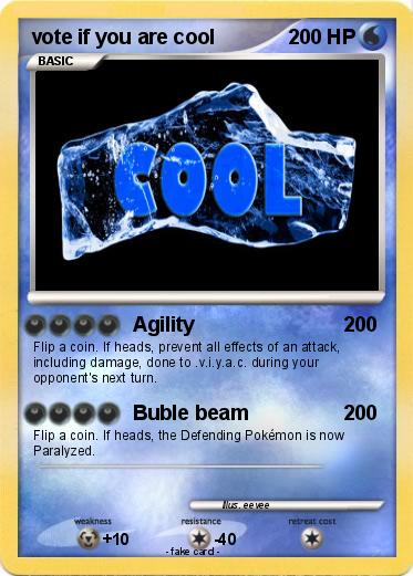 Pokemon vote if you are cool