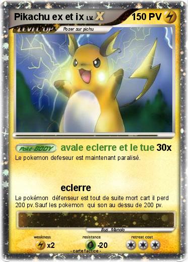 Pokemon Pikachu ex et ix