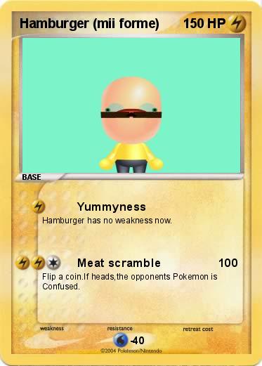 Pokemon Hamburger (mii forme)