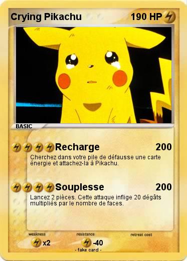 Pokemon Crying Pikachu
