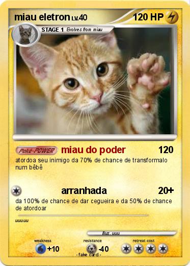 Pokemon miau eletron