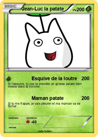 Pokemon Jean-Luc la patate
